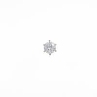 【リメイク】K18YG／STダイヤモンドピアス 0．515ct・L・SI1・GOOD 片耳