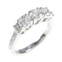【リメイク】プラチナダイヤモンドリング 0．659ct・F・VS2・GOOD