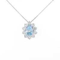 K10WG ブルートパーズネックレス