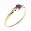 K18YG アメジストリング