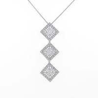 K18WG ダイヤモンドネックレス