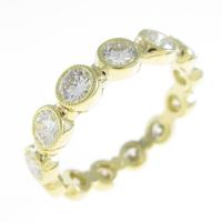 K18YG フルエタニティ ダイヤモンドリング