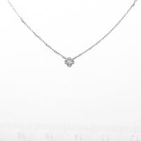 アガット クローバー ダイヤモンドネックレス