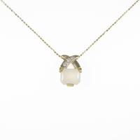 K18YG／750YG ムーンストーンネックレス