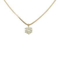K18YGダイヤモンドネックレス 1．011ct・VLY・SI2・GOOD