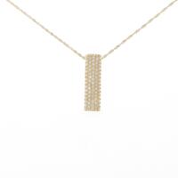 K18YG パヴェ ダイヤモンドネックレス