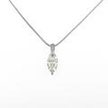プラチナダイヤモンドネックレス 1．066ct・VLY・VS2・マーキスカット