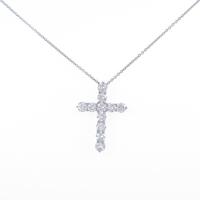 PT クロス ダイヤモンドネックレス