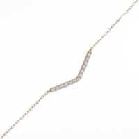 【リメイク】K18YG ダイヤモンドブレスレット