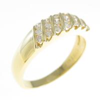 K18YG ダイヤモンドリング