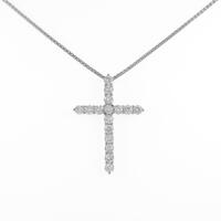 PT クロス ダイヤモンドネックレス