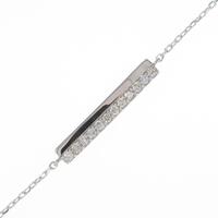 【リメイク】K18WG ダイヤモンドブレスレット