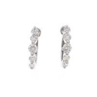 K18WG ダイヤモンドピアス