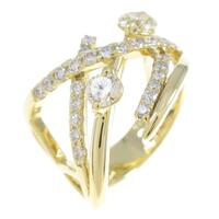 K18YG ダイヤモンドリング