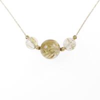 K18YG ルチルクオーツネックレス