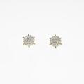 【リメイク】K18YG／ST ダイヤモンドピアス 0．328ct・0．340ct・D・VS1・EXT