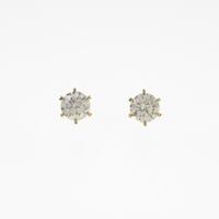 【リメイク】K18YG／ST ダイヤモンドピアス 0．328ct・0．340ct・D・VS1・EXT