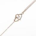4゜C ハート ダイヤモンドブレスレット