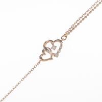 4゜C ハート ダイヤモンドブレスレット