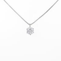 プラチナダイヤモンドネックレス 0．313ct・F・SI2・GOOD