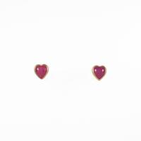 マリエレーヌ・ドゥ・タイヤック ハート ルビーピアス