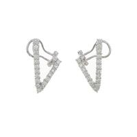 K18WG ダイヤモンドピアス