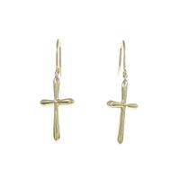 K18YG クロス ピアス