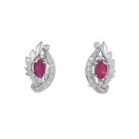 PT／K14WG ルビーピアス