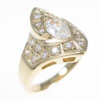 750YG ダイヤモンドリング