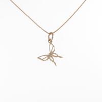 K10PG バタフライ ネックレス