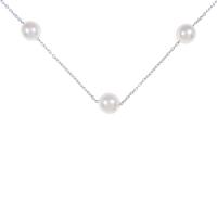 K18WG アコヤパールネックレス