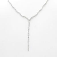 K18WG ダイヤモンドネックレス