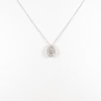 K18WG ダイヤモンドネックレス