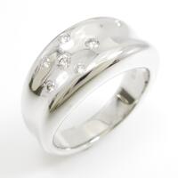 K18WG ダイヤモンドリング