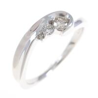 K18WG ダイヤモンドリング