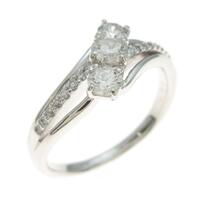 K18WG ダイヤモンドリング