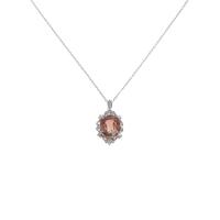 K18WG トルマリンネックレス