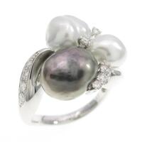 K18WG パールリング