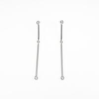 K18WG／K14WG ダイヤモンドピアス