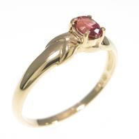 K18YG ガーネットリング