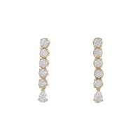 K18YG ダイヤモンドピアス