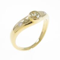 K18YG ダイヤモンドリング