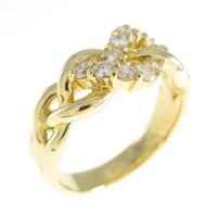 K18YG ダイヤモンドリング