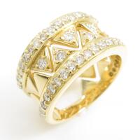 K18YG ダイヤモンドリング