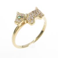 K18YG ドッグ エメラルドリング