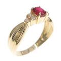 K18YG ルビーリング