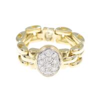 K18YG／K18WG パヴェ ダイヤモンドリング