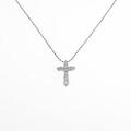 PT クロス ダイヤモンドネックレス
