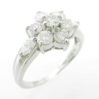 PT フラワー ダイヤモンドリング