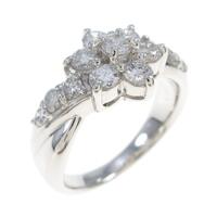 PT フラワー ダイヤモンドリング